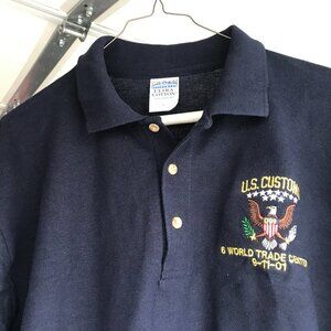 Polo shirt US Customs. World Trade Centre. 09-11-01. New Medium